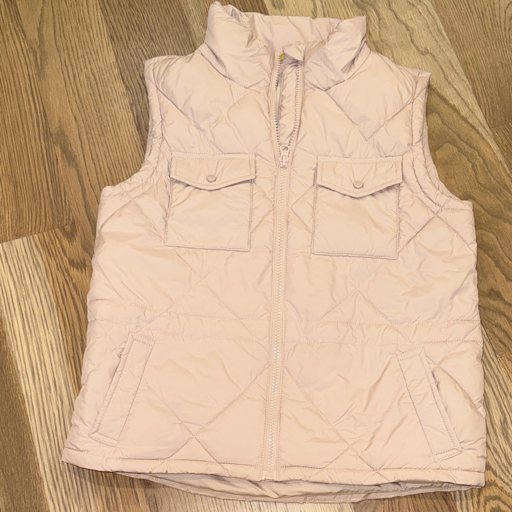 Zella Girl Light Pink Quilted Vest
